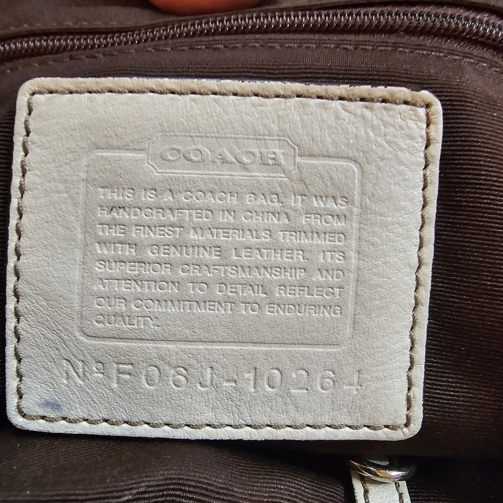 Coach Hampton Signature Python Tote - Picture 9 of 9
